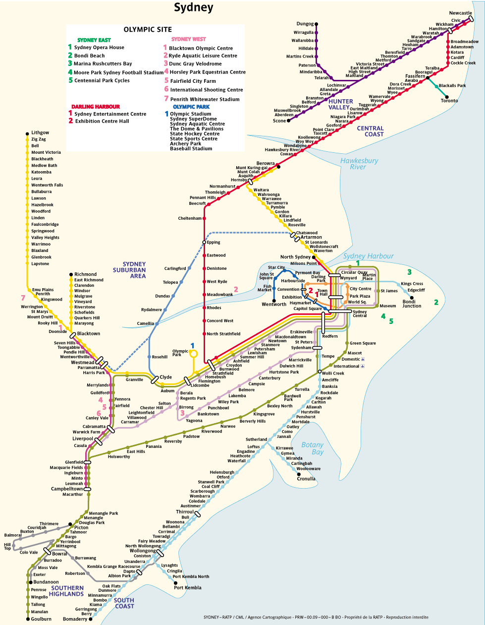  Метро  Sydney - Сидней 