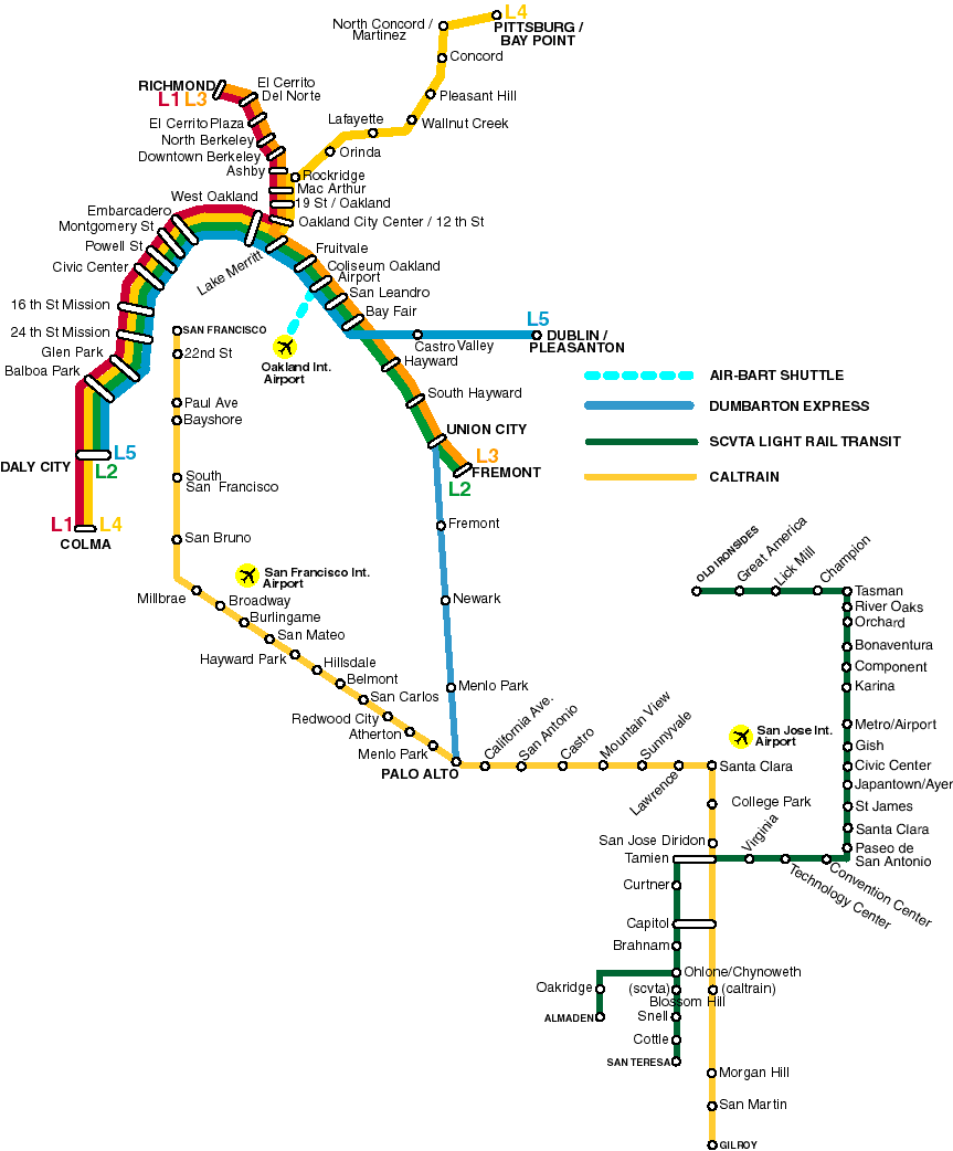  Метро  San-francisco - Сан-Франциско 
