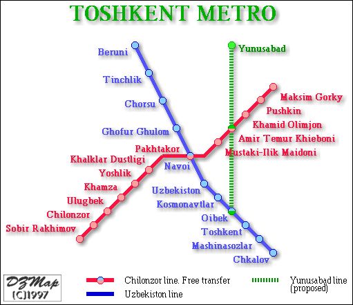  Метро  Ташкент 